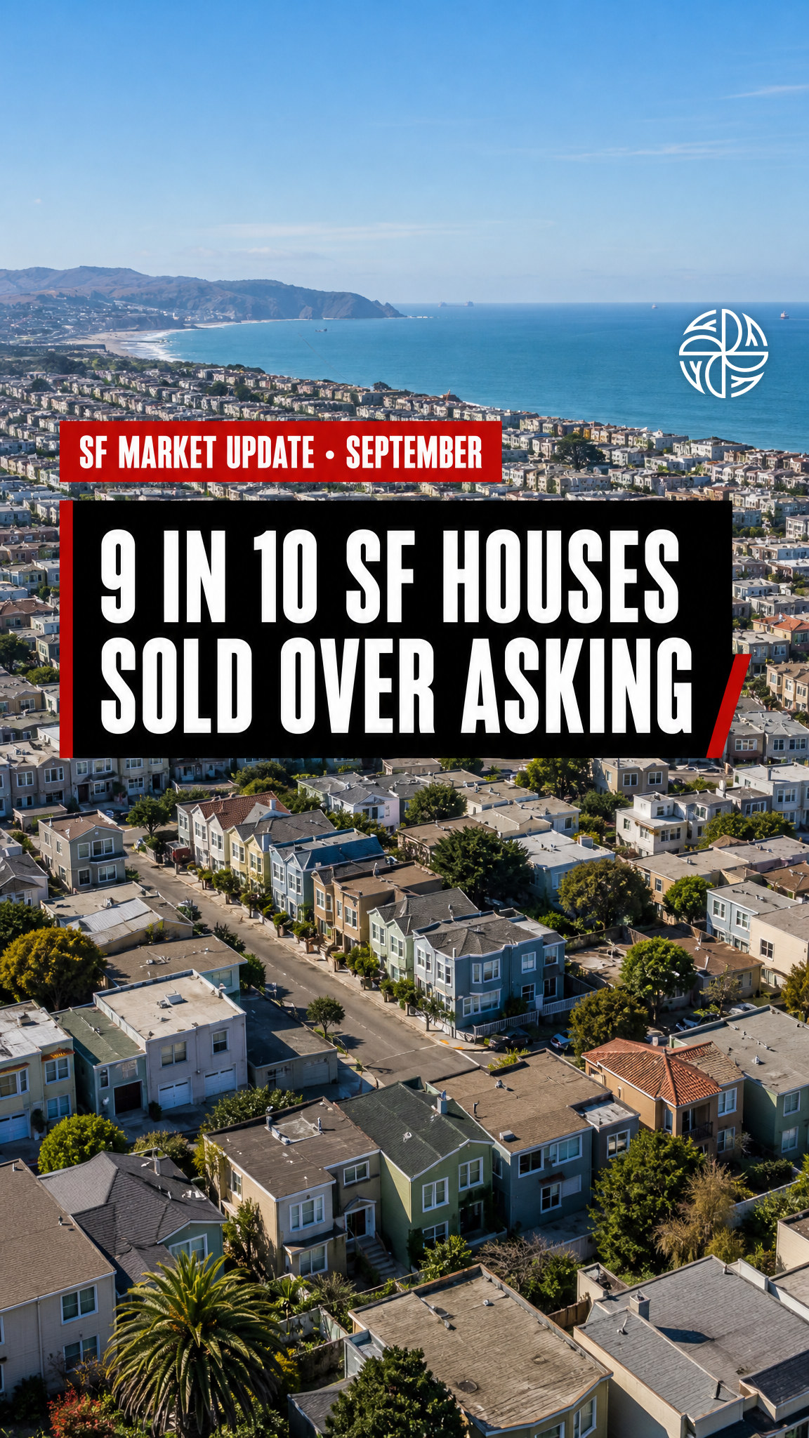 San Francisco housing market September 2026 — houses sold over asking